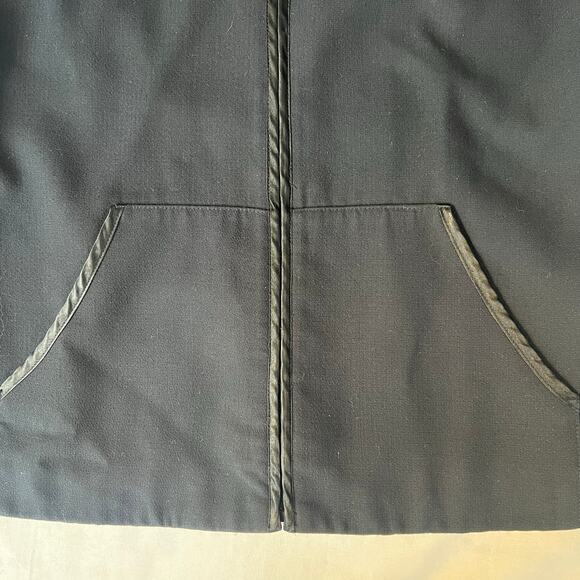 Vintage GAP Black Hooded Satin Lined Tailored Jacket Blazer M - Picture 9 of 11